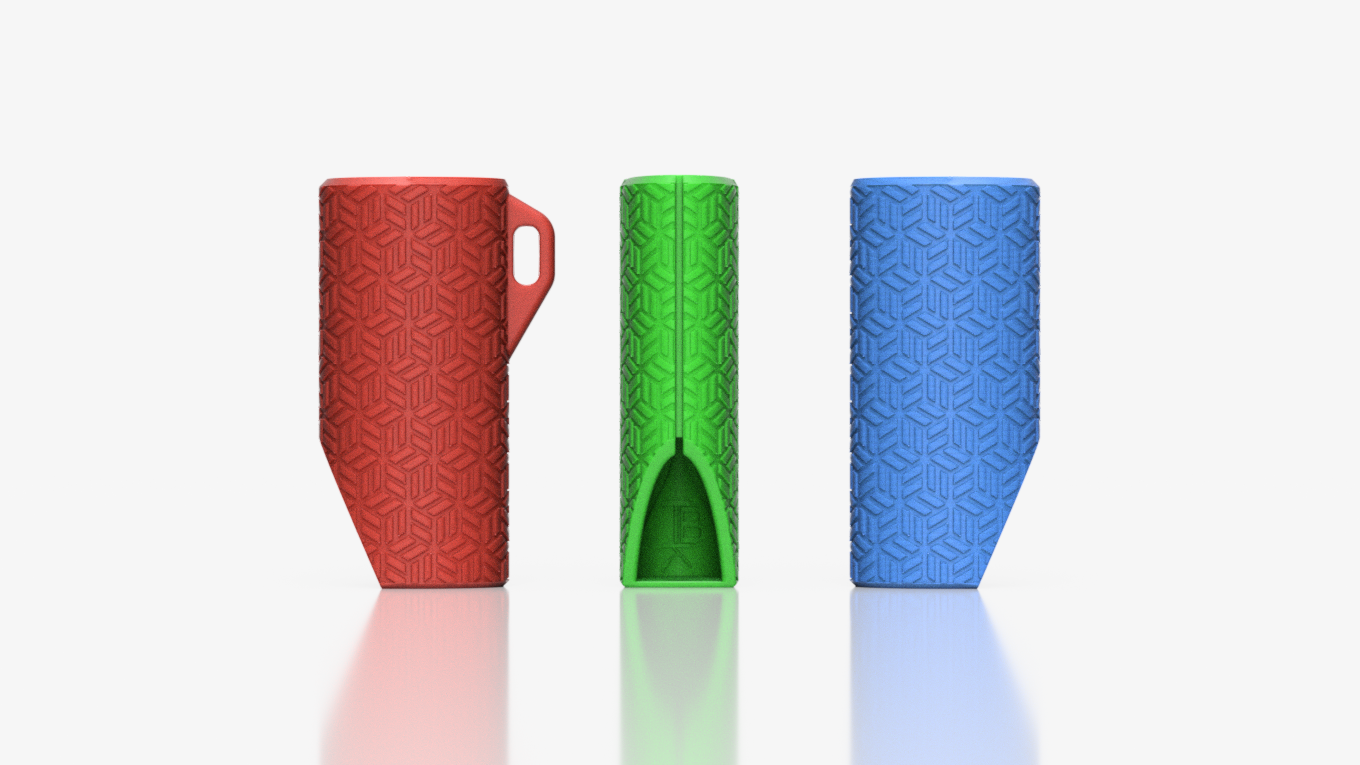 BIC Secure-Grip Lighter Sleeve "Hex Cubed"